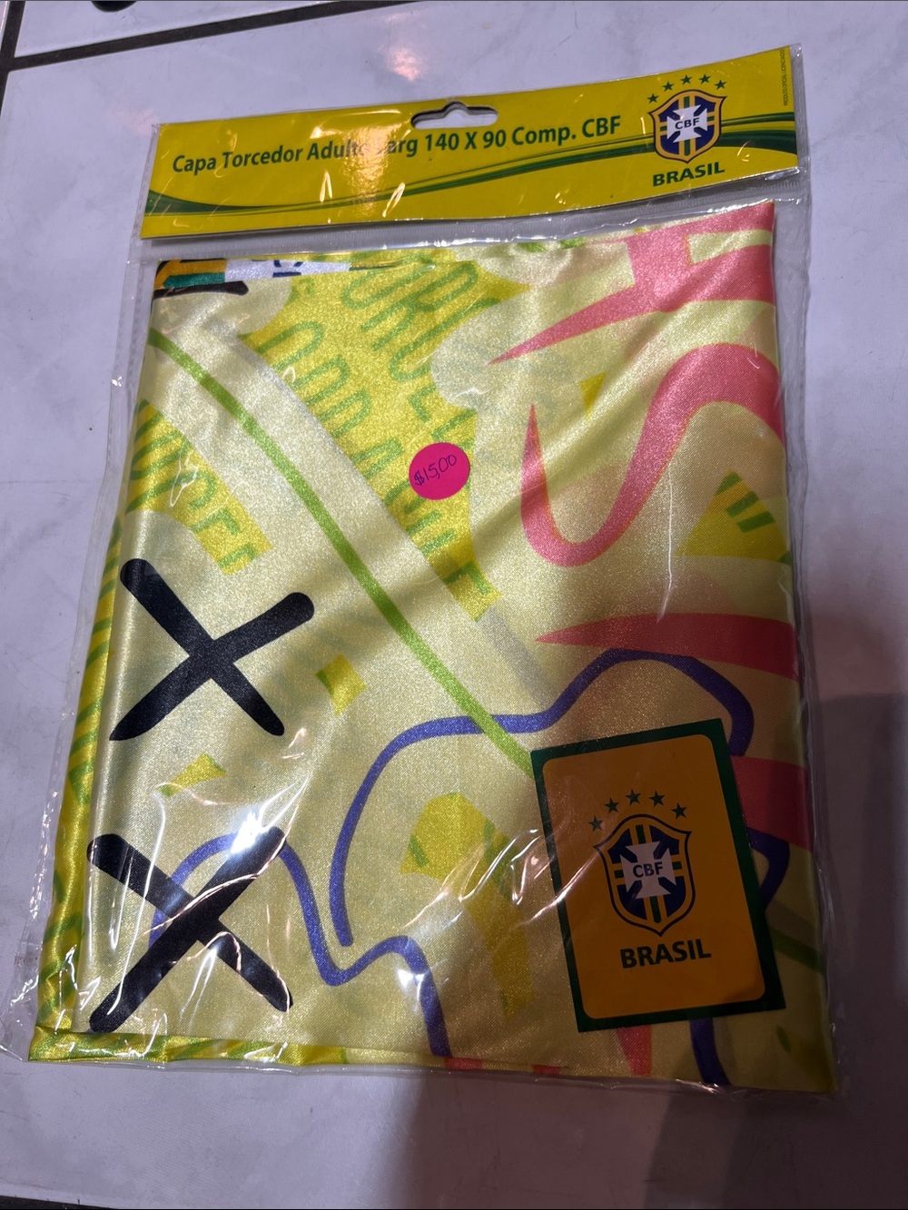 Adult Fan Cape 140x90cm – Brazil World Cup